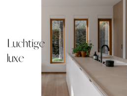 Luchtige luxe, Lichte keuken met drie ramen